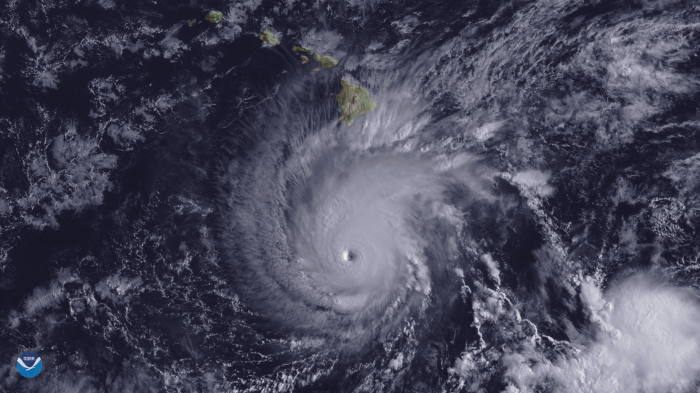 NOAA Image of Hurricane Lane